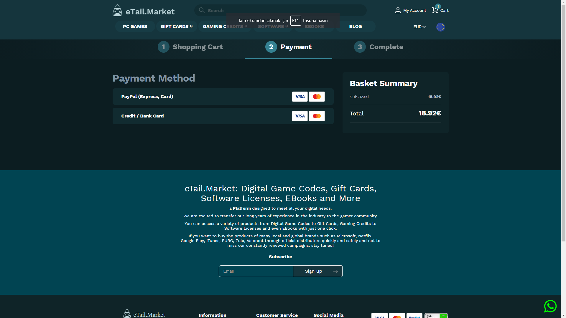 Payment Page